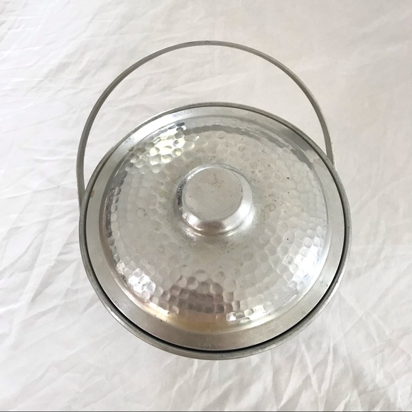 SOLD! Silver Hammered Ice Bucket, Italy - Picture 5 of 5